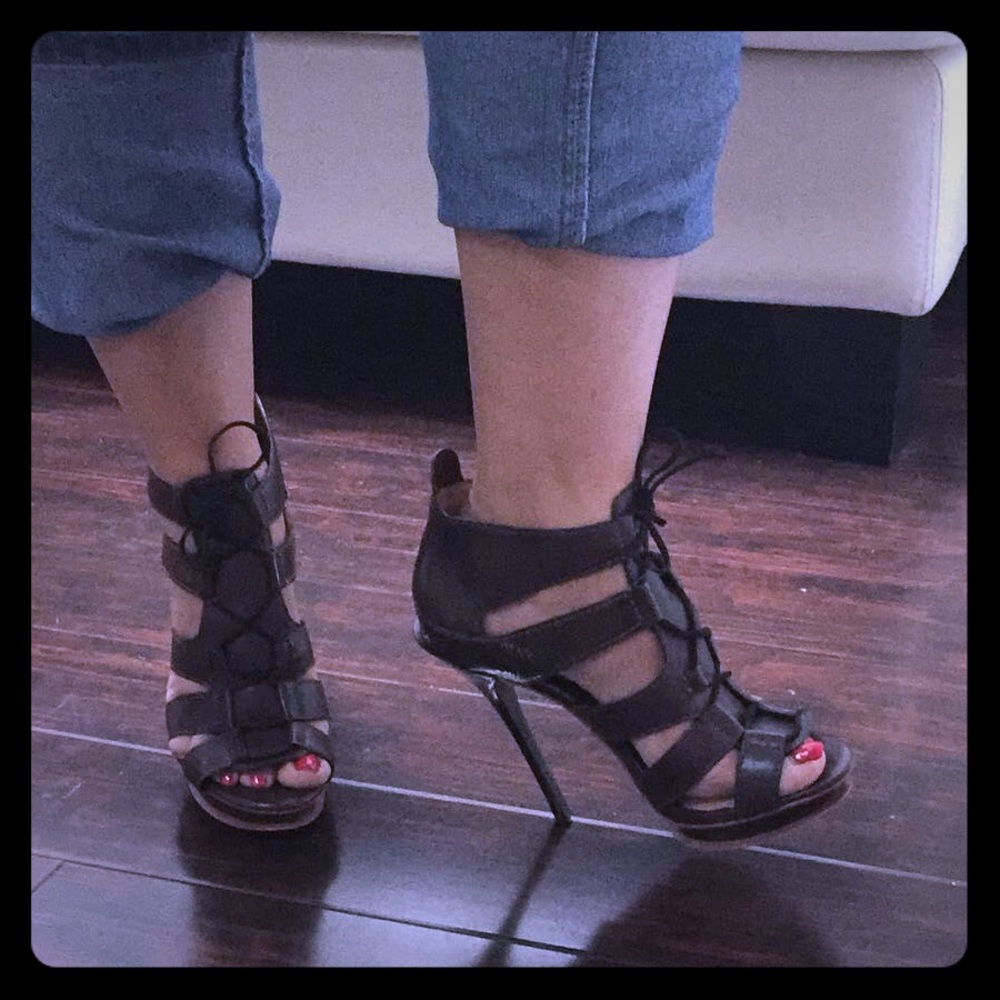 Brand new LAMB caged heels ! Gorgeous !